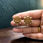 Antique Matt Finsh With Lakshmi Design Necklace With Stud Earrings ADNC03