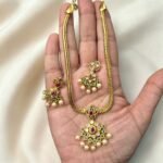 Antique Non Idol Necklace With Drop Earrings ADNC05