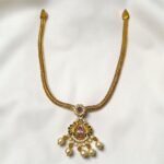 Antique Matt Finish Peacock Design Necklace Without Earrings ADNC06