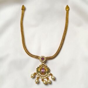 Antique Matt Finish Peacock Design Necklace Without Earrings ADNC06