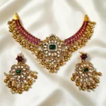 Jadavu Neckset With Long Drop Earrings ADNC011