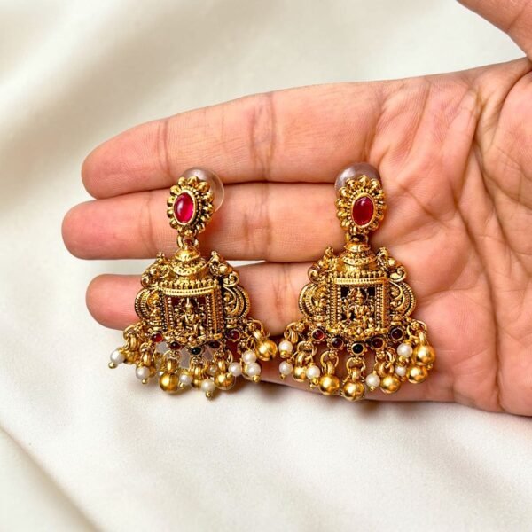 Antique Matt Finish Layered Lakshmi Haram ADHM012