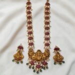 Traditional With Trendy Lotus with Lakshmi Design Haram ADHM013