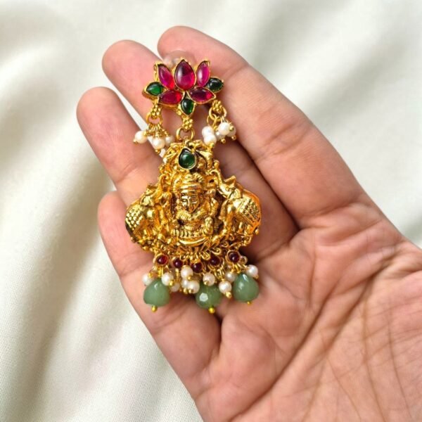 Traditional With Trendy Lotus with Lakshmi Design Haram ADHM013