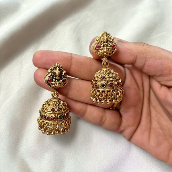 Antique Matt Finish U Shape Lakshmi Haram ADHM014