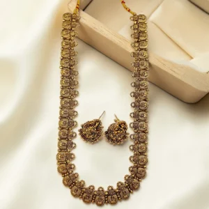 Antique Matt Finish U Shape Lakshmi Haram ADHM014