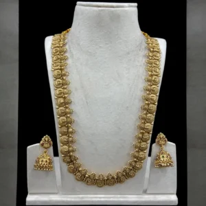 Antique Matt Finish U Shape Lakshmi Haram ADHM014