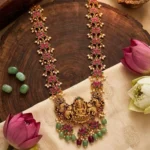 Traditional With Trendy Lotus with Lakshmi Design Haram - ADHM013