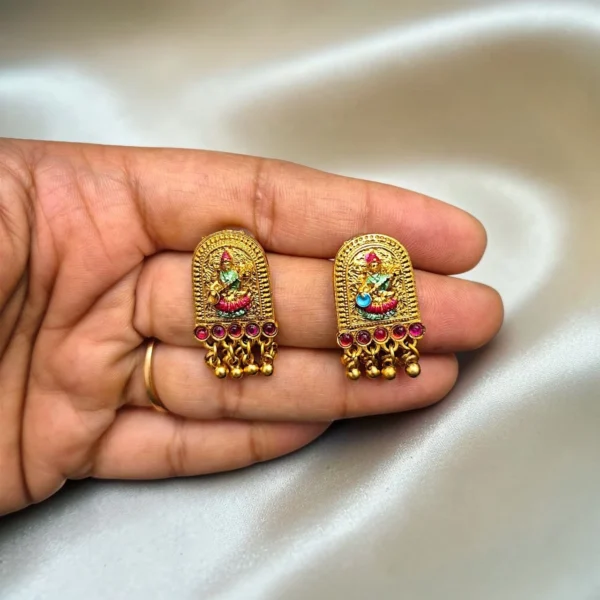 Antique Matt Finish Short Length Sarawathi Haram ADSH018