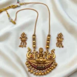 Antique Matt Finish Short Length Lakshmi Haram ADSH019