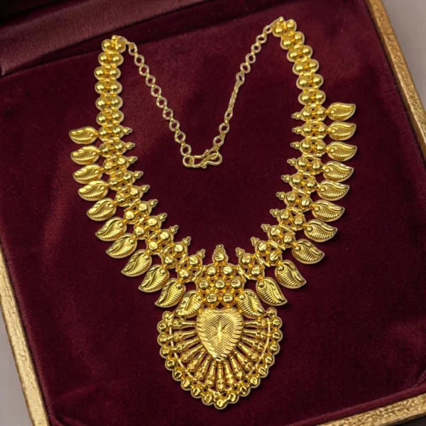 Gold Plated Short Length Non Idol Necklace ADGS025