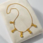 Gold Plated 5 Pendant Lakshmi Design Necklace ADGN026