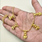 Gold Plated 5 Pendant Lakshmi Design Necklace ADGN026