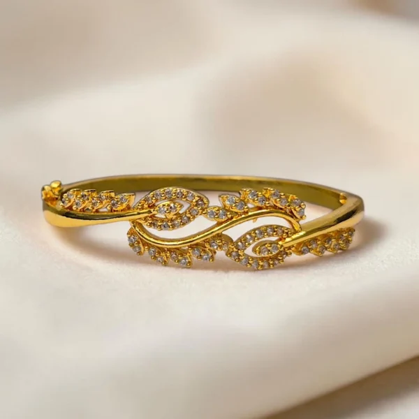 Gold Plated With AD Stone Bracelet ADGB029