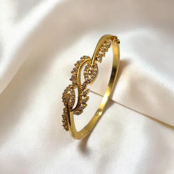 Gold Plated With AD Stone Bracelet ADGB029