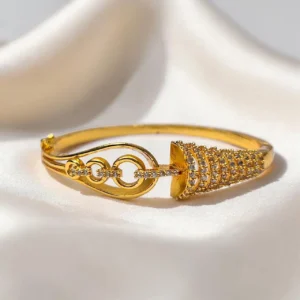 Gold Plated With AD Stone Bracelet ADGB030