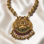 Antique Matt Finish Short Length Lakshmi Design Haram ADSH032