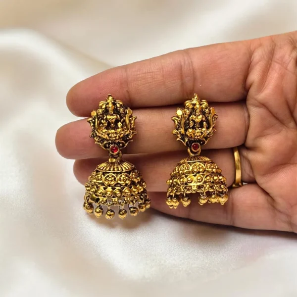 Antique Matt Finish Short Length Lakshmi Design Haram ADSH032