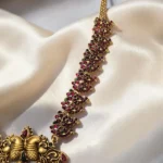 Antique Matt Finish Short Length Lakshmi Pentant Haram ADSH033