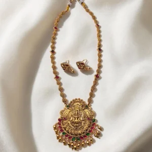 Antique Matt Finish Lakshmi Haram ADHM035