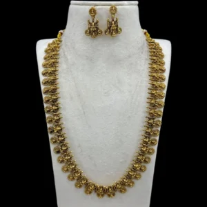 Antique Matt Finish U Shape Lakshmi Haram ADHM015
