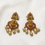 Antique Gold Finish Lakshmi Design Long Haram ADHM039