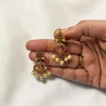 Antique Gold Finish Lakshmi Design Long Haram ADHM039