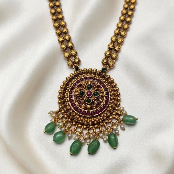 Antique Matt Finish Non Idol Long Haram ADHM040