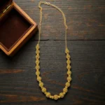 Gold Plated Short Length Ball Design Necklace 18inc - ADSN048