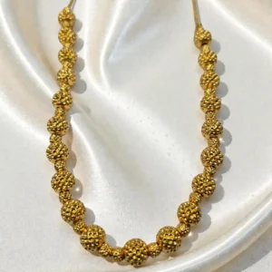 Gold Plated Short Length Ball Design Necklace 18inc – ADSN048 Gold Plated Short Length Ball Design Necklace 18inc - ADSN048