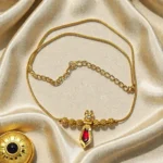 Gold Plated Short Length Kerala Design Necklace Without Earrings - ADSN050