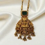 Antique Matt Finish Mid Length Lakshmi Haram - ADMH056
