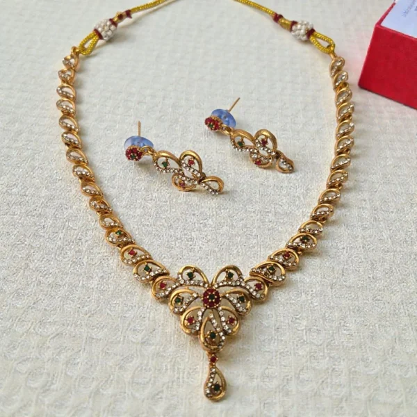 Fancy with Stone Necklace - ADFN059