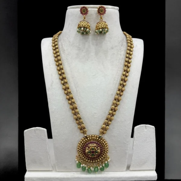 Antique Matt Finish Non Idol Long Haram ADHM040