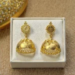 Gold Plated Lakshmi Coin Big Size Jhumka - ADGJ063