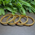 Antique Matt Finish Set of 4 Non Idol Bangles - ADAB080