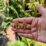 Antique Matt Finish Attigai With Stud Earrings - ADAA82