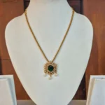 Antique Matt Finish Stone Pendant Simple Attigai - ADAA83