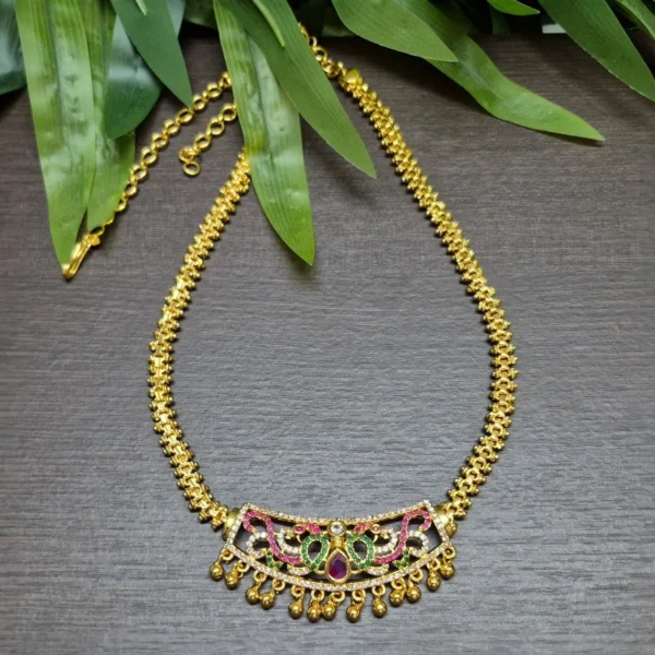 Gold Plated Short Length Haram - ADGH085