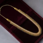 Gold Plated Mulla Mottu With Stone Long Haram Without Earrings - ADGP093