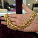 Gold Plated Mulla Mottu With Stone Long Haram Without Earrings - ADGP093