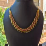 Gold Plated Mulla Mottu With Stone Necklace Without Earrings - ADGP094