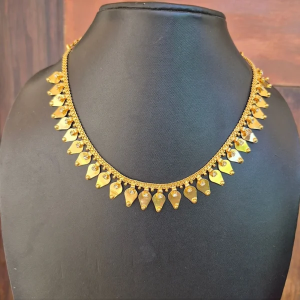 Gold Plated Thalikoottam With Stone Necklace Without Earrings - ADGP095