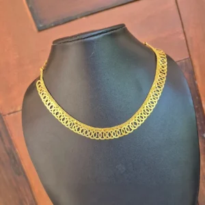Gold Plated Trendy Necklace Without Earrings - ADGN096