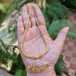 Gold Plated Attigai Without Earrings - ADGN097