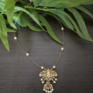 Trendy Invisible Necklace With Traditional Pendant - ADIN0102