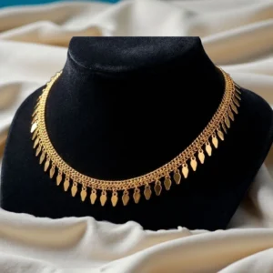 Gold Plated Single Layer Ilakka Thali Necklace - ADGN162