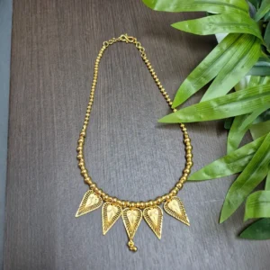 Gold Plated Trendy Necklace Without Earrings - ADGN0112