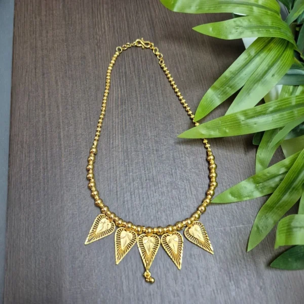 Gold Plated Trendy Necklace Without Earrings - ADGN0112