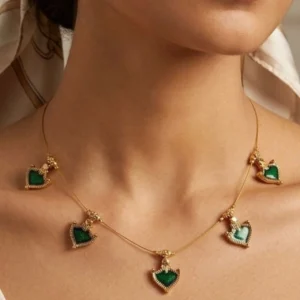 Invisible Necklace With Traditional Kerala Design Pendant - ADIN113